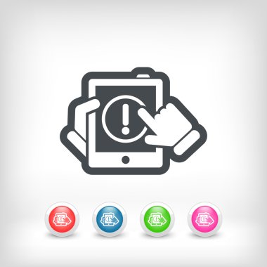 Uyarı hareket eden aygıt