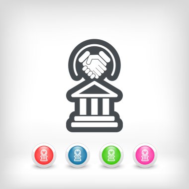 Legal agreement icon clipart