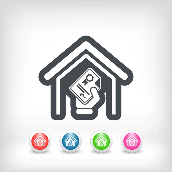 Certificado Home —  Vetores de Stock