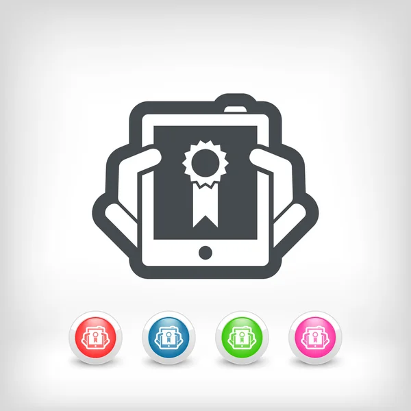 Best device icon — Stock Vector