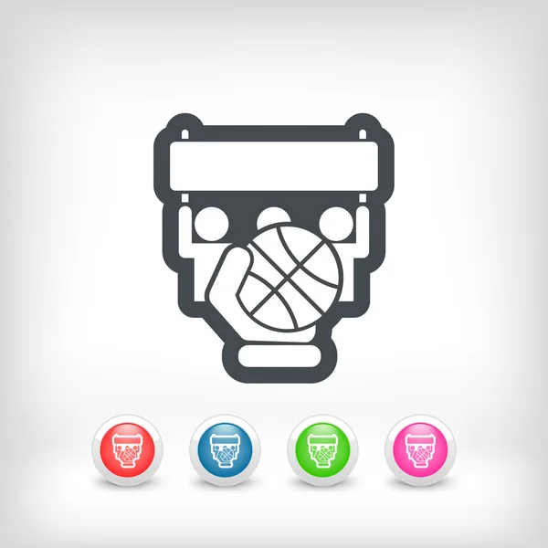 Basketbalový zápas — Stockový vektor
