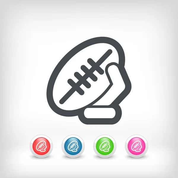 Rugby-Ball — Stockvektor