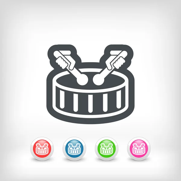 Drum icon — Stock Vector