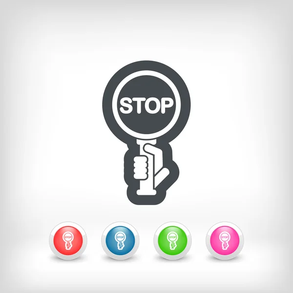 Stop signal — Stock Vector