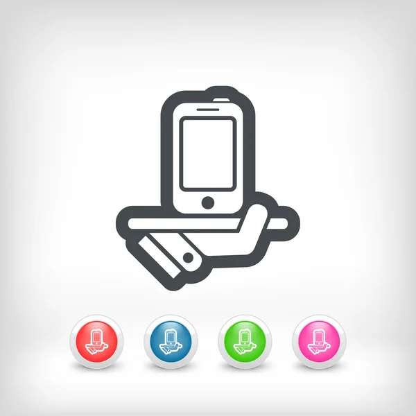 Icono de servicio Smartphone — Archivo Imágenes Vectoriales