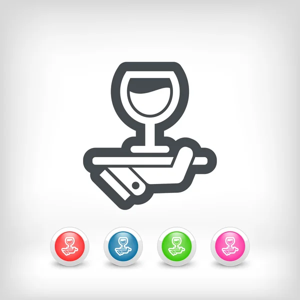 Wine list icon — Stock Vector