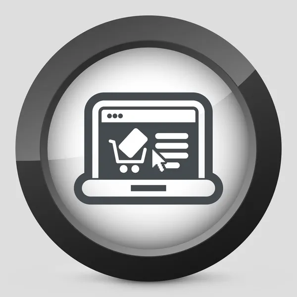 E-commerce website pictogram — Stockvector
