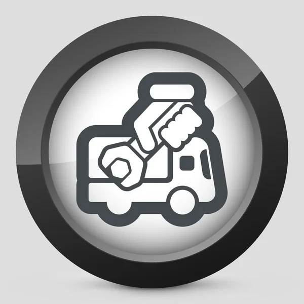 Assistenzwagen-Ikone — Stockvektor