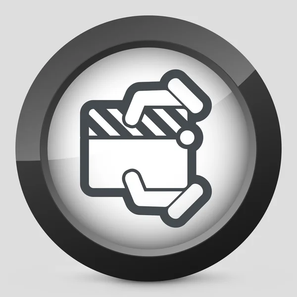 Clapboard concept icon — Stock Vector
