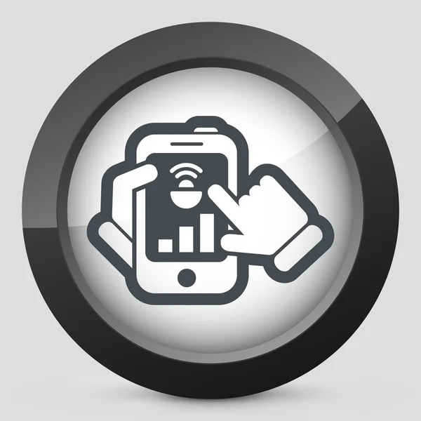 Icono de conexión Smartphone — Vector de stock