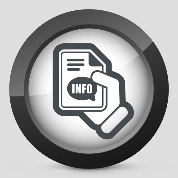 Info button icon — Stock Vector