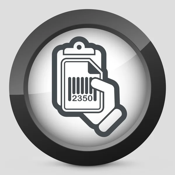 Dokument Barcode-Symbol — Stockvektor