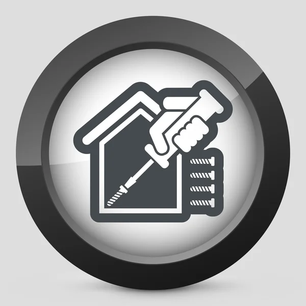 Home repair icon — Stock Illustration Home repair icon Vector Graphics