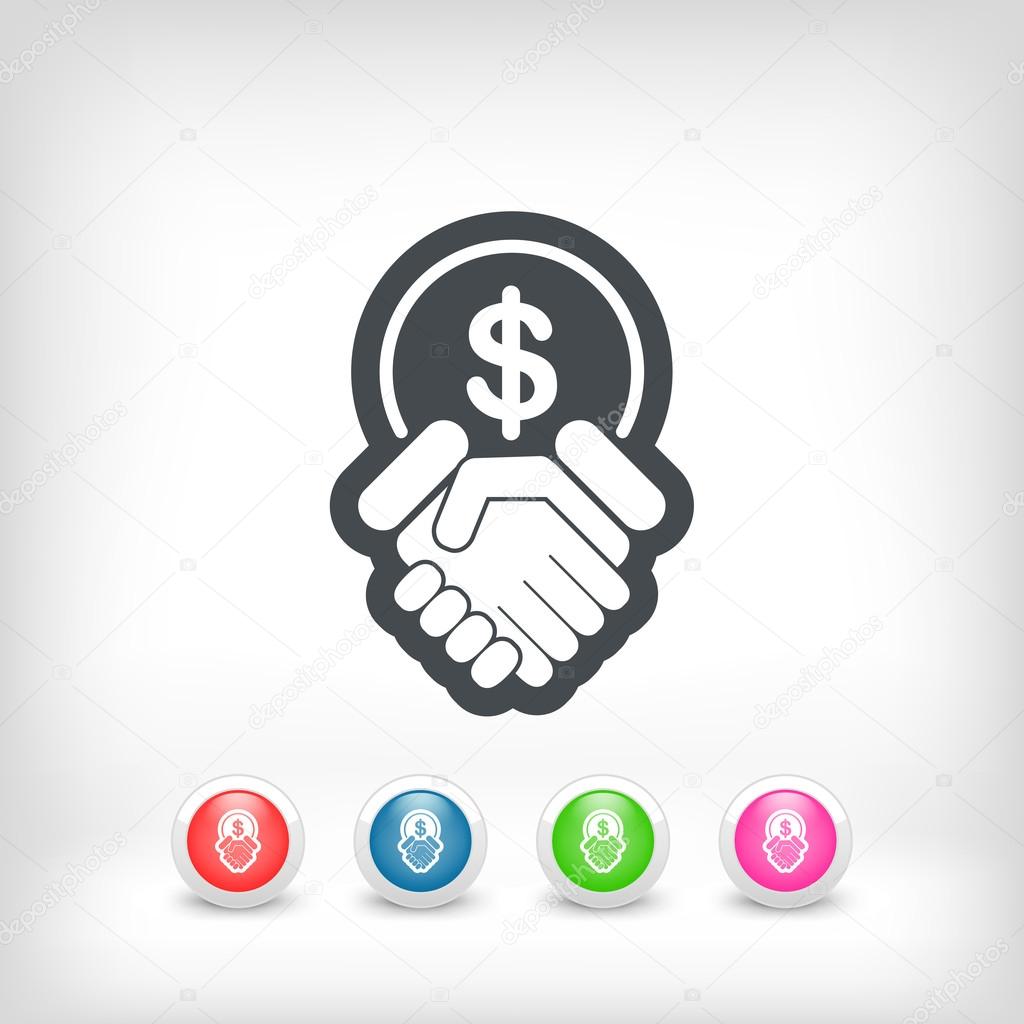 Financial agreement icon