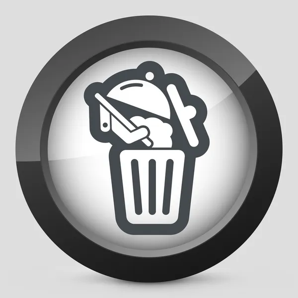 음식 쓰레기 아이콘 — 스톡 벡터