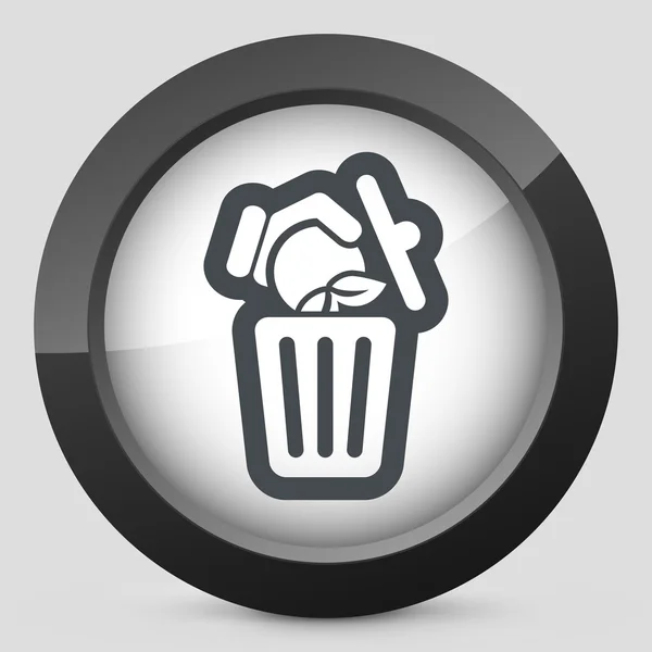 Food trash icon — Stock Vector