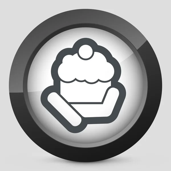 Icône Cupcake — Image vectorielle