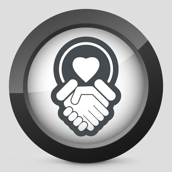 Lovers union icon — Stock Vector
