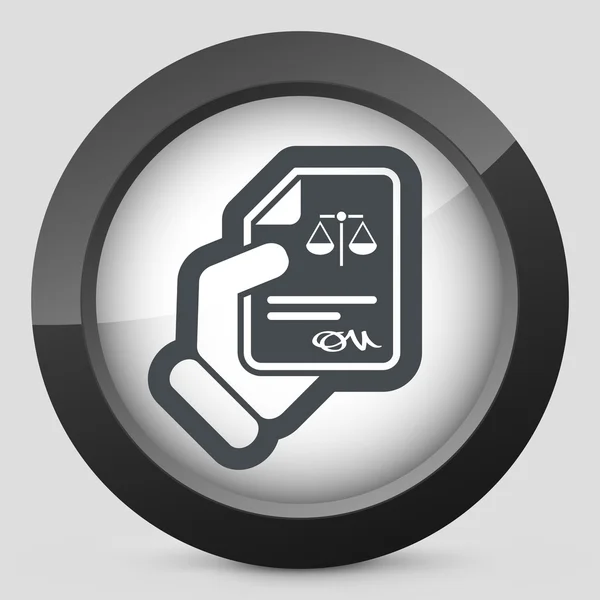 Legal document icon — Stock Vector