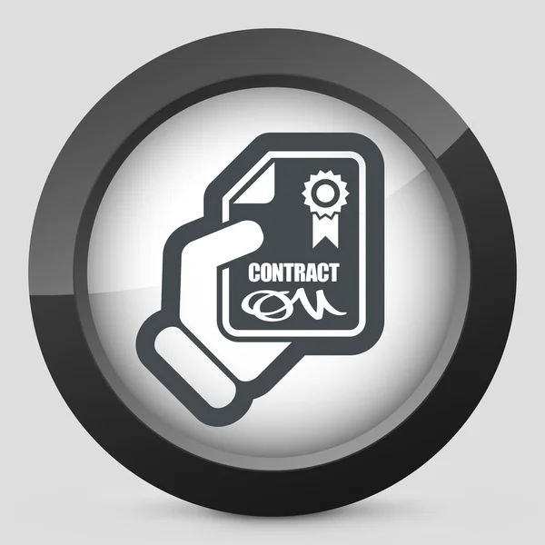 Contract pictogram — Stockvector