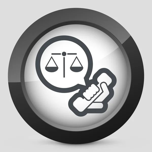 Ícone de assistência jurídica — Vetor de Stock