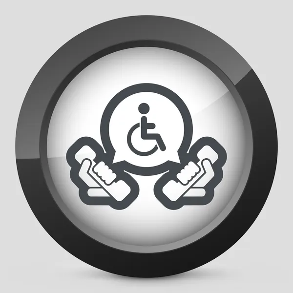 Handicap bijstandslijn — Stockvector