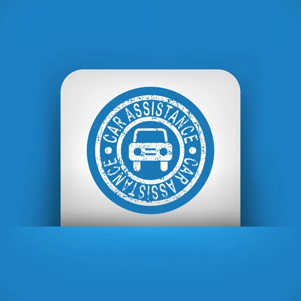 Car assistance print — Stock Vector