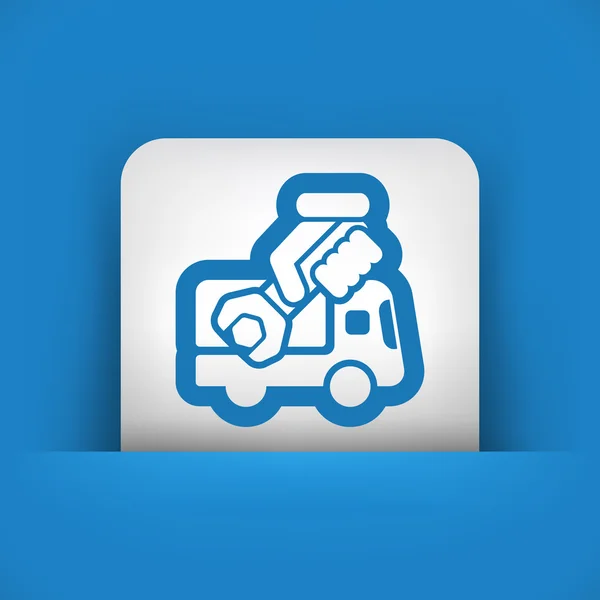 Assistance van icon — Stock Vector