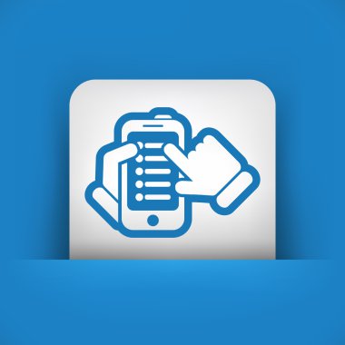 akıllı telefon listesi simgesi