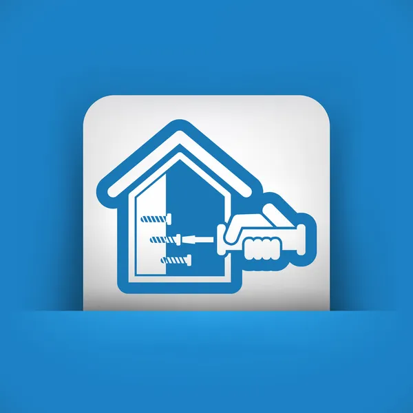 Icône de réparation de maison — Image vectorielle