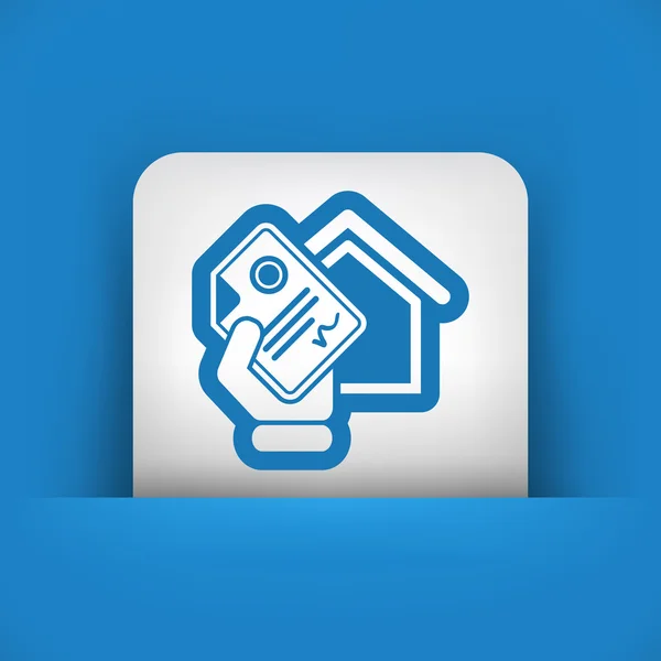 Huis documentpictogram — Stockvector