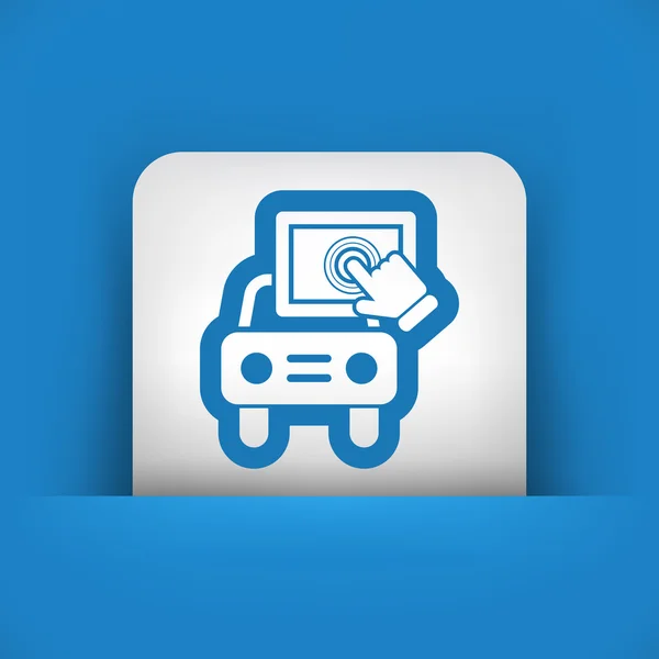 Touchscreen car device — Stock Vector