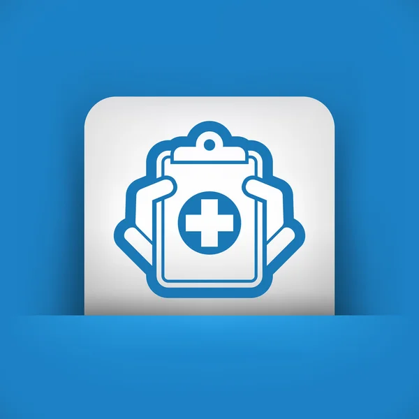 Ikona dokumentacji medycznej — Wektor stockowy