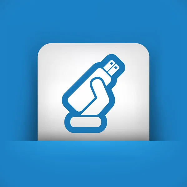 USB-geheugen pictogram — Stockvector