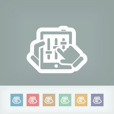 dokunmatik ekran karıştırıcı simgesini