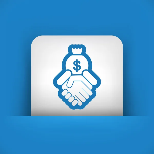 Financial agreement icon — Stock Vector