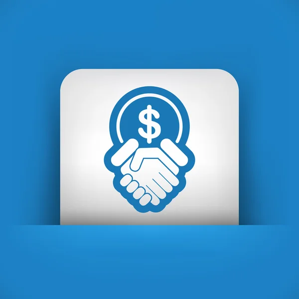 Financial agreement icon — Stock Vector