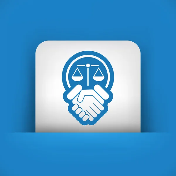 Legal agreement icon — Stock Vector