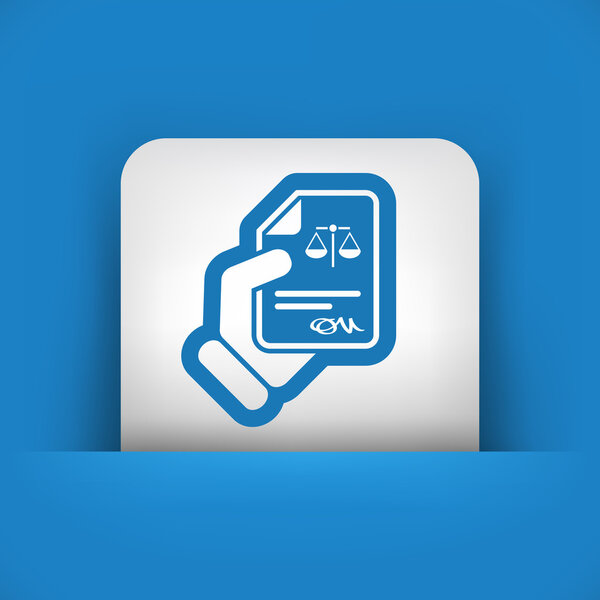 Legal document icon