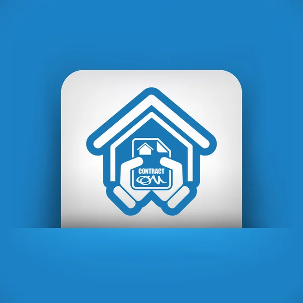 House contract icon — Stock Vector