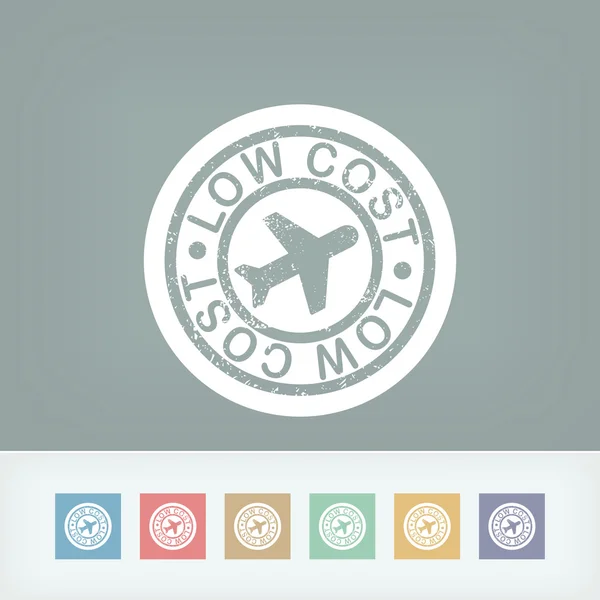 Lowcost airline icon — Stock Vector