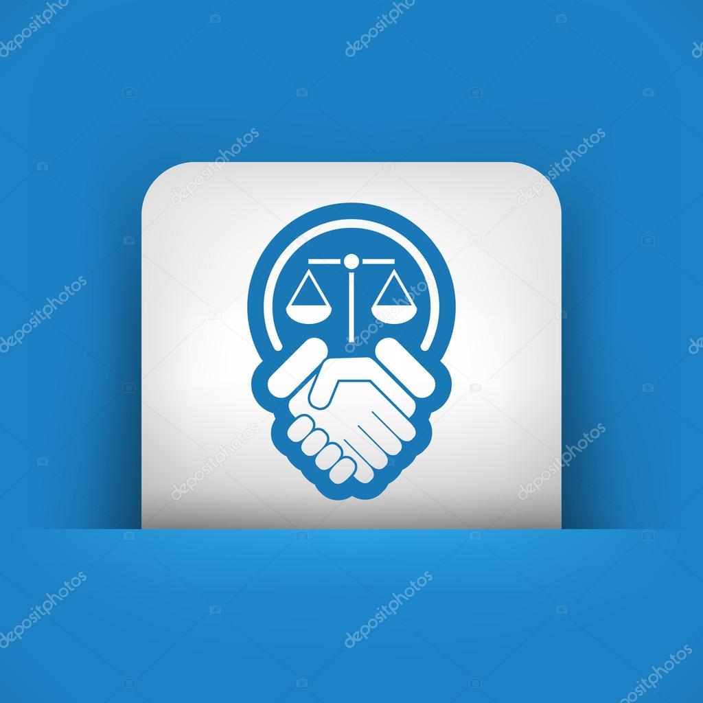 Legal agreement icon