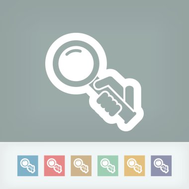 Büyüteç simgesini