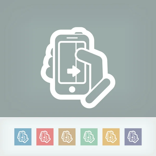 Touchscreen sliding icon — Stock Vector