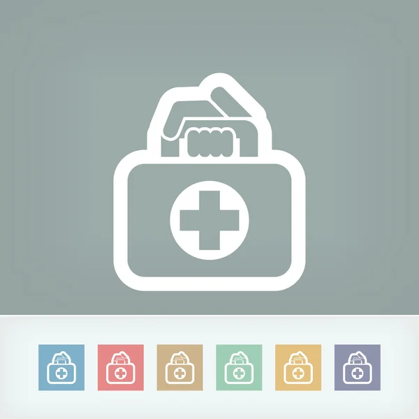 Medical bag icon — Stock Vector