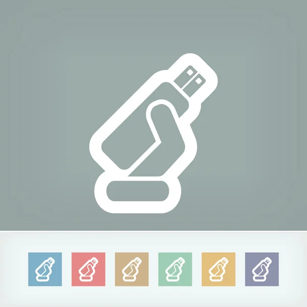 Icono de memoria USB — Vector de stock