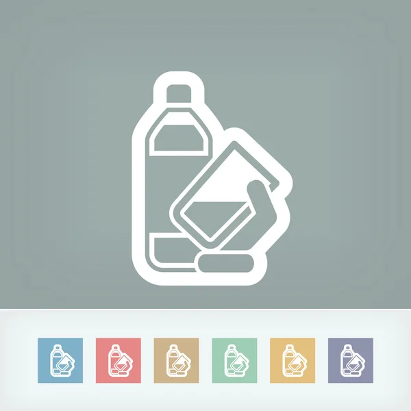 Water bottle icon — Stock Vector
