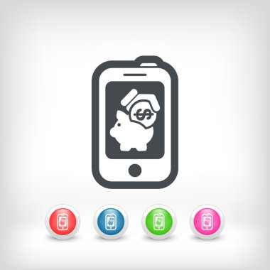 Dokunma aygıtında para simgesi