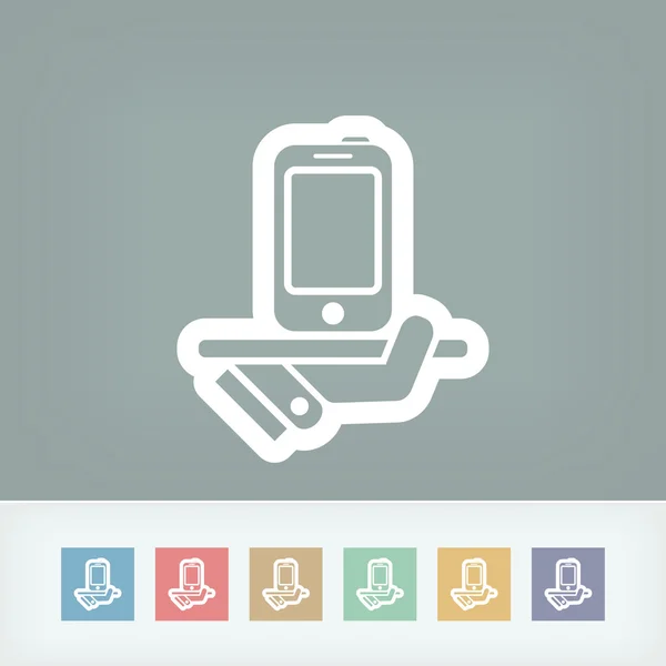 Icona del servizio smartphone — Vettoriale Stock