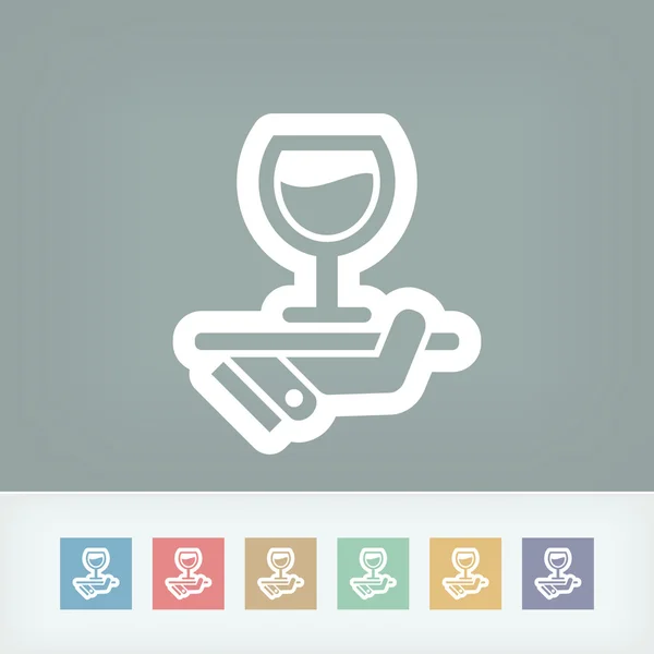 Icono de lista de vinos — Vector de stock